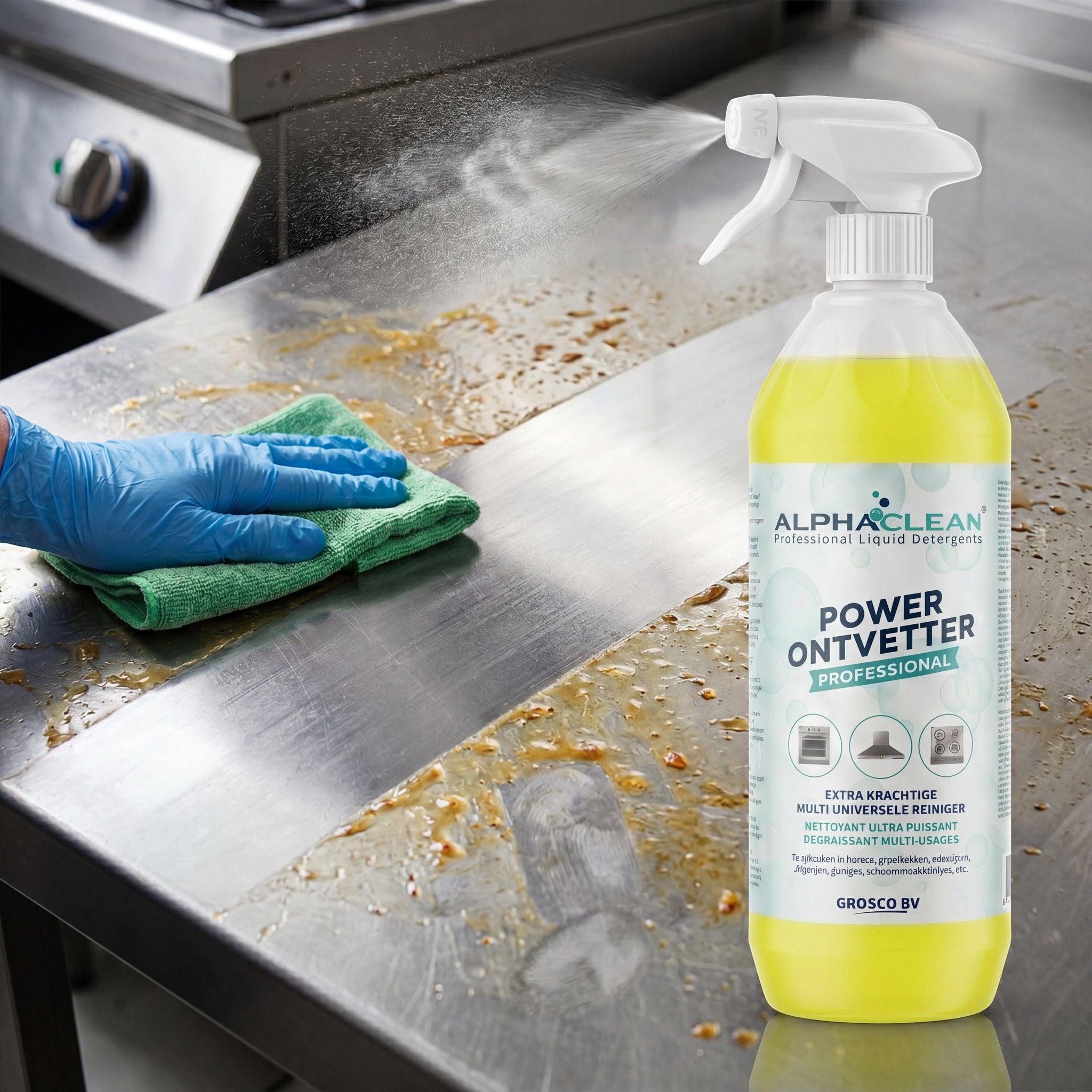 Ontvetter keuken ontvetter sprayfles