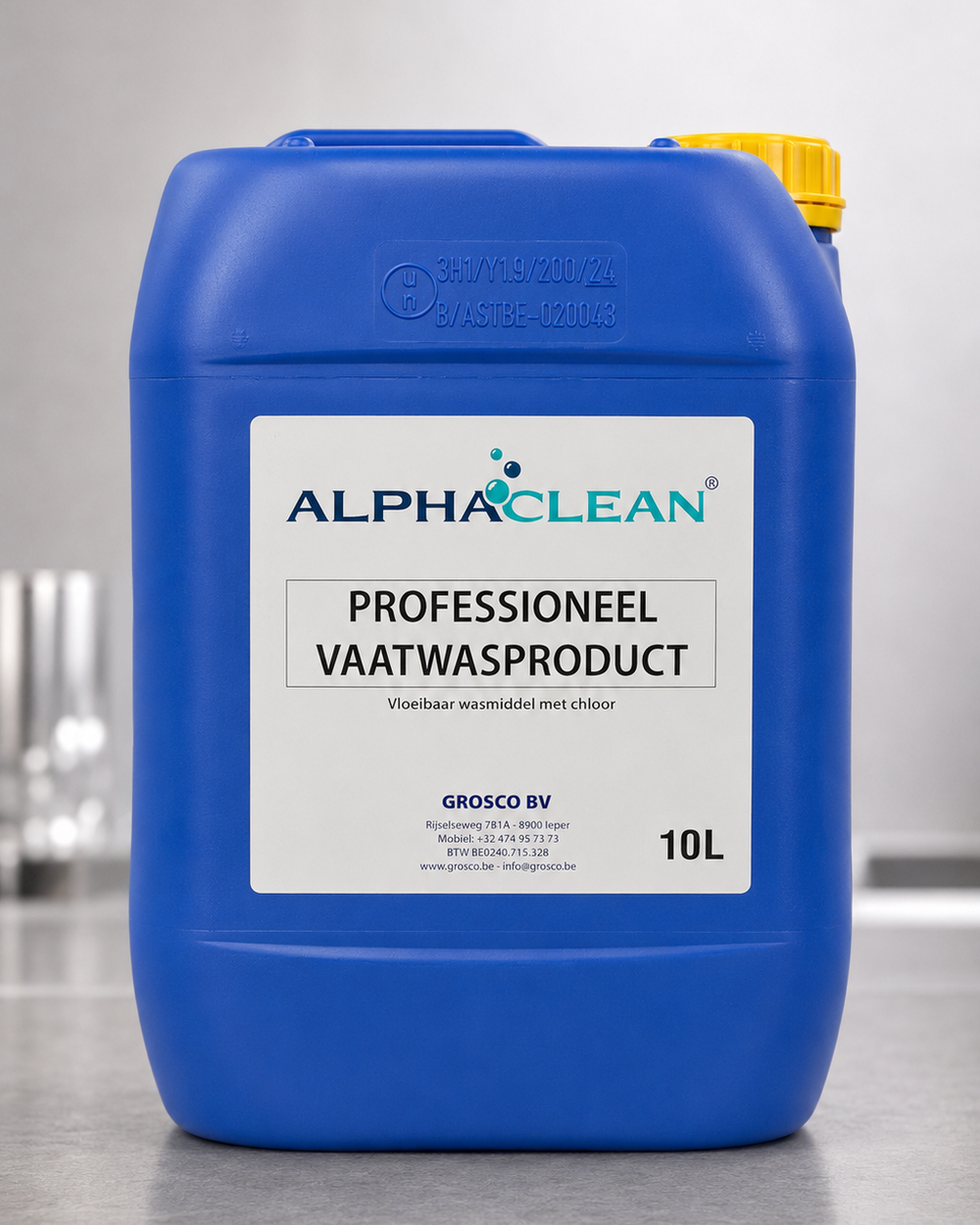 Professioneel Vaatwasproduct Alphaclean Met Chloor 10L